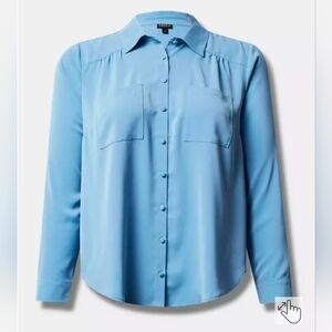 Torrid Madison Studio Crepe De Chine-buttonup Shirt NWT SZ2